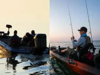 kayak vs bass boat fishing